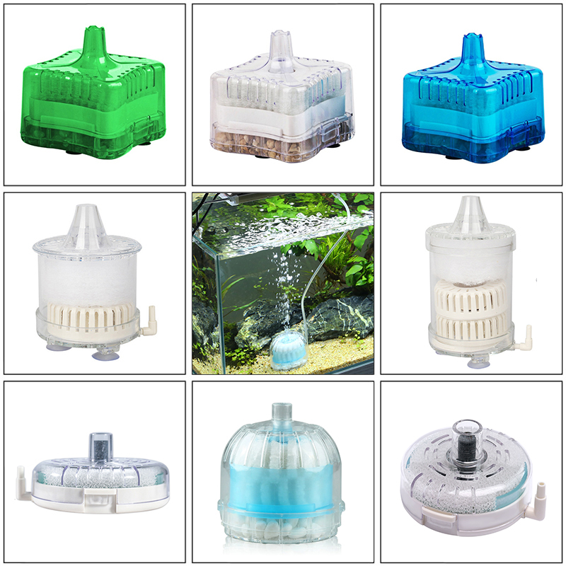 Aquarium Fish Jar - Mini Aquarium Spong Filter Air Oxygen