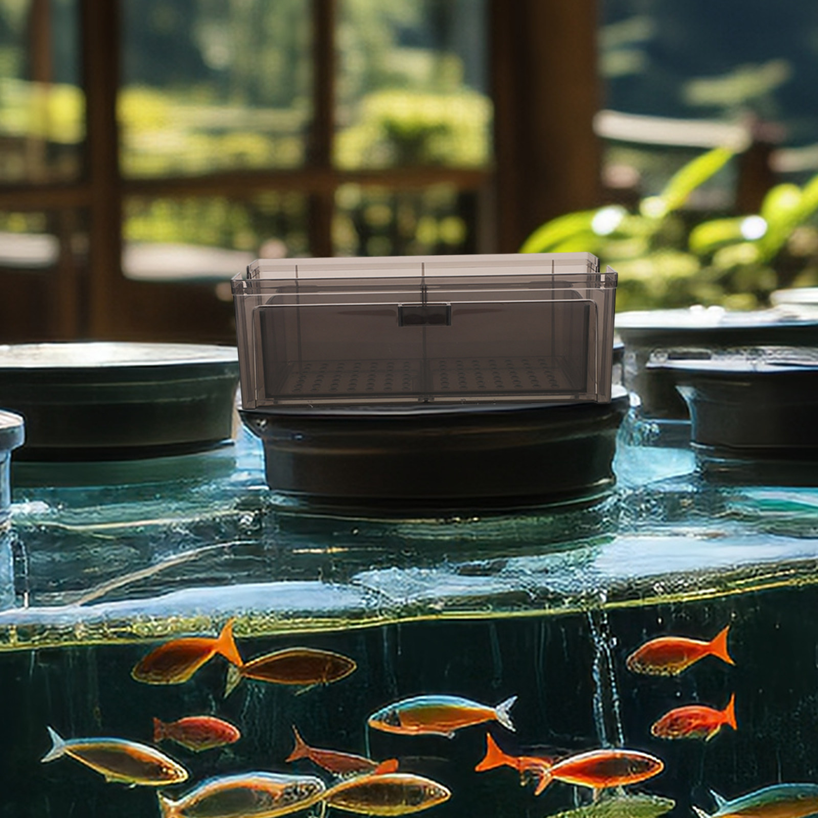 Cleaner Fish Aquarium - Fish Tank Filter Box Transparent Plastic