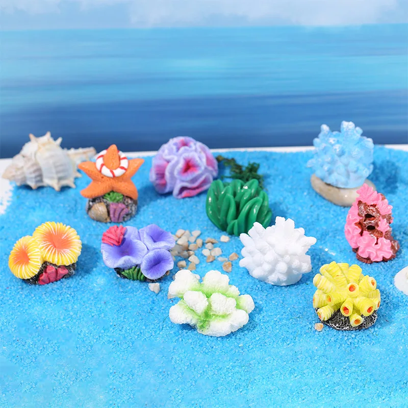 Aquarium Mini Fish - Colorful Resin Aquarium Mini Artificial Coral