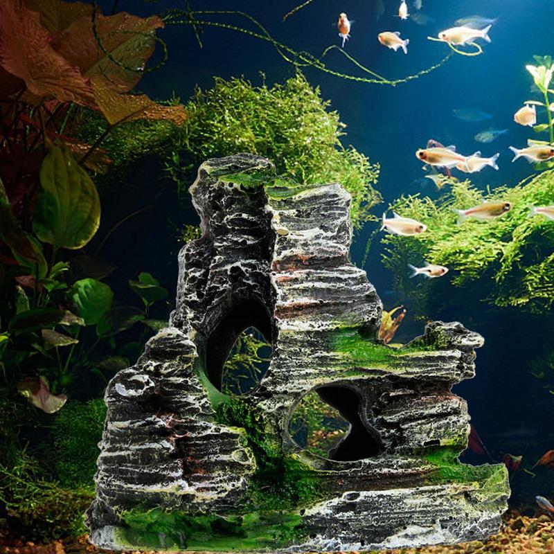 Aquarium Fish Poster - Aquarium Sandstone Decoration Fish Tank Landscaping