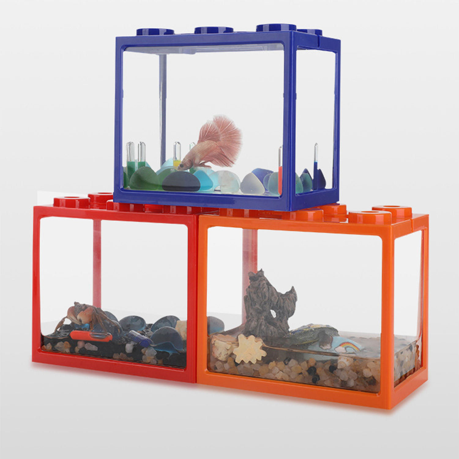 Aquarium Fish Jar - Plastic Betta Fish Tank Aquarium Fish