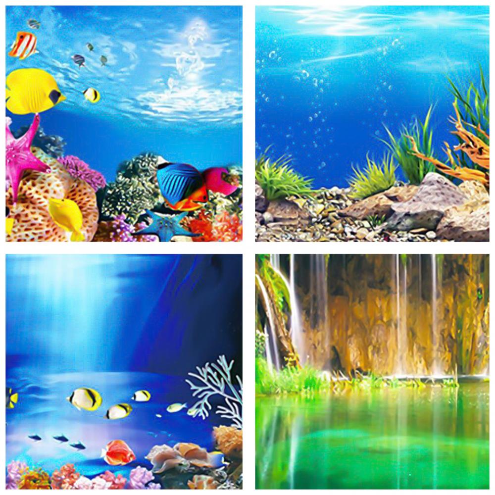 Aquarium Fish Poster - Aquarium Background Poster Ocean Self-adhesive Fish