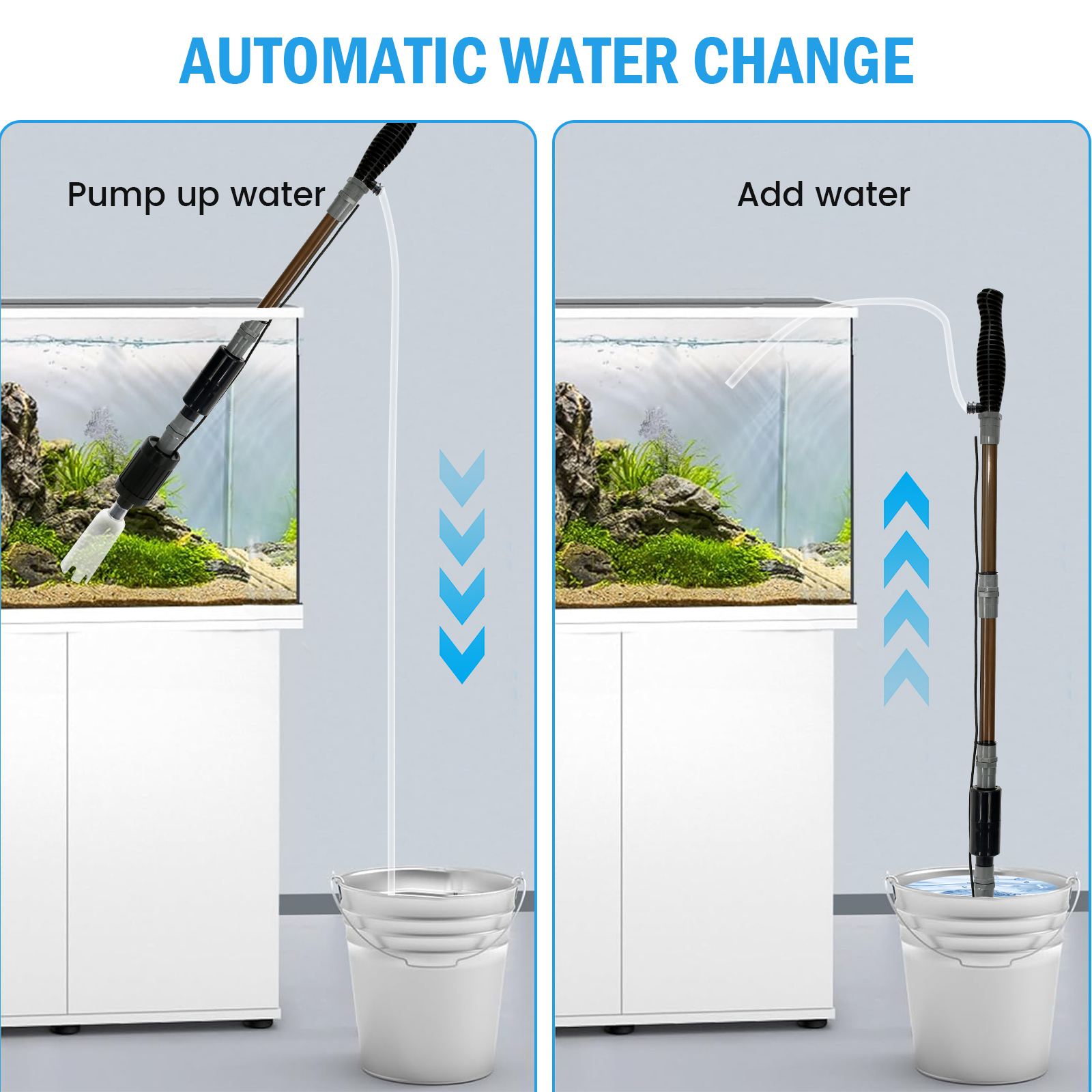 10W 6 In 1 USB Aquarium Water  - Gravel Vacuum Cleaner recensione e prezzo