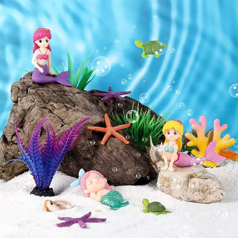 Mermaid Sculpture Mini Figurin - Aquarium Mini Fish recensione e prezzo