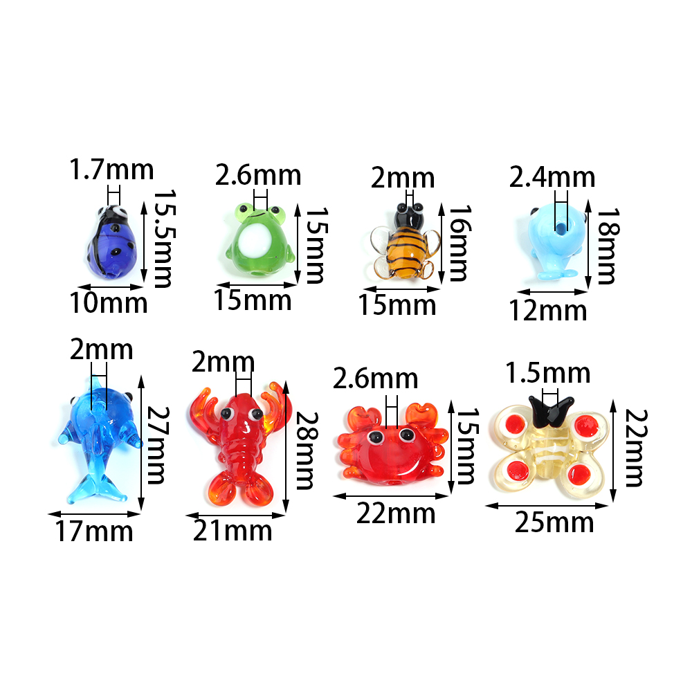 2Pcs Glass Pendant Marine Anim - Aquarium Mini Fish recensione e prezzo