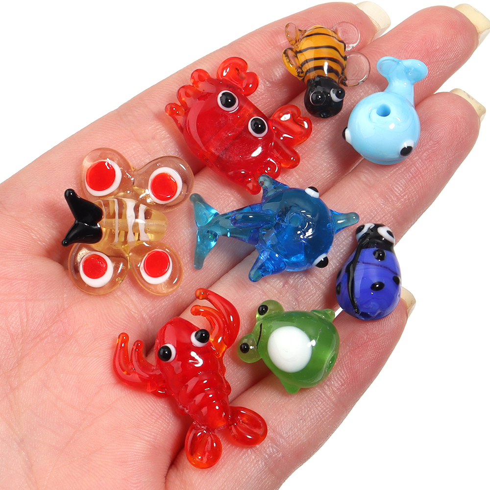 2Pcs Glass Pendant Marine Anim - Aquarium Mini Fish recensione e prezzo