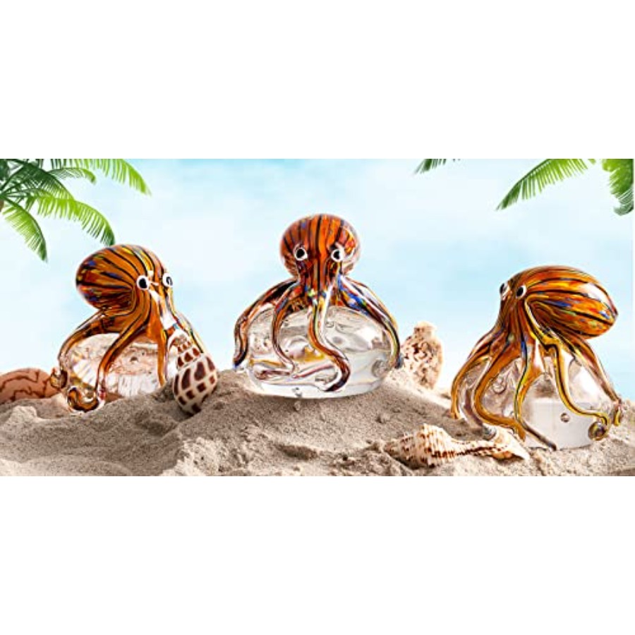 Hand Blown Glass Octopus Figur - Aquarium Fish Japan recensione e prezzo
