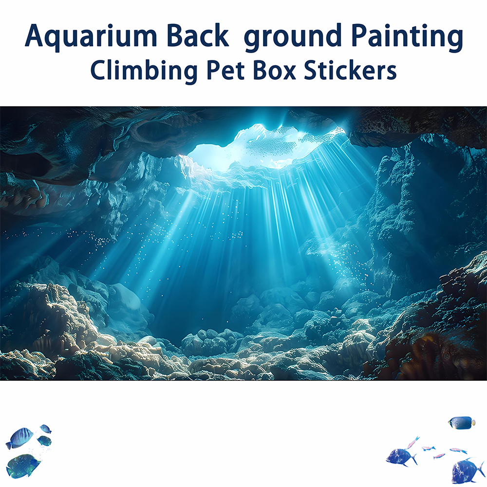 Sunshine Cave，Fish tank backgr - Aquarium Fish Poster recensione e prezzo