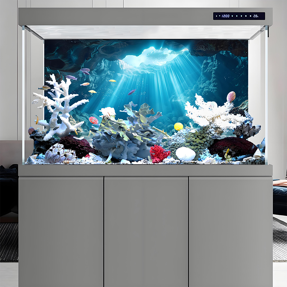 Sunshine Cave，Fish tank backgr - Aquarium Fish Poster recensione e prezzo
