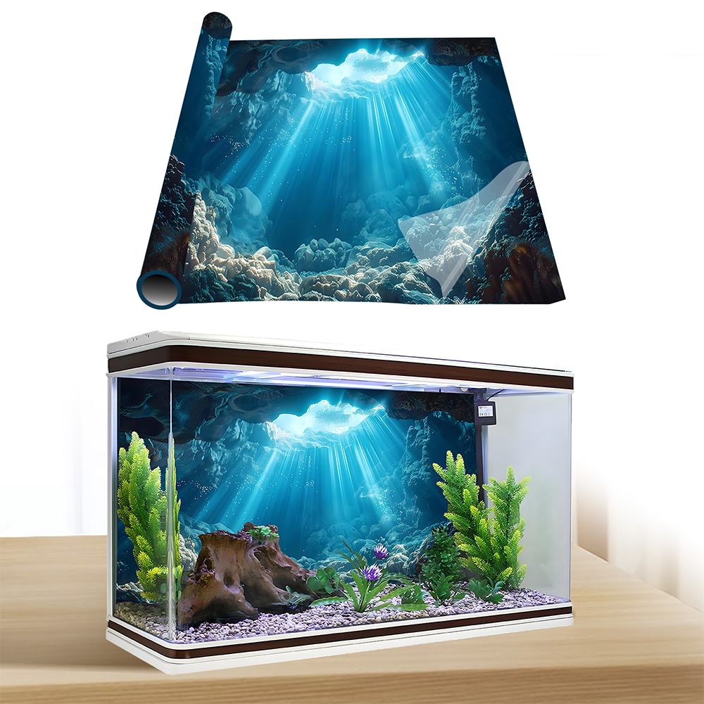 Sunshine Cave，Fish tank backgr - Aquarium Fish Poster recensione e prezzo