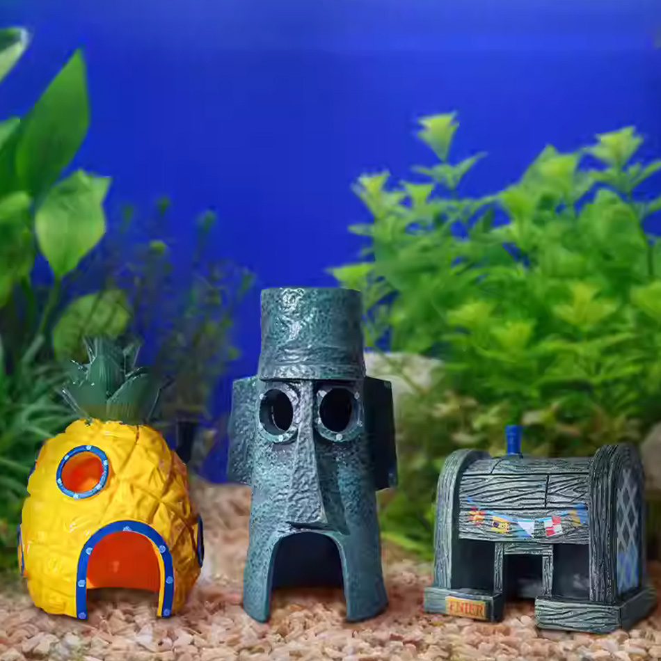 3pcs Cartoon Fish Tank Decorat - Aquarium Fish Japan recensione e prezzo