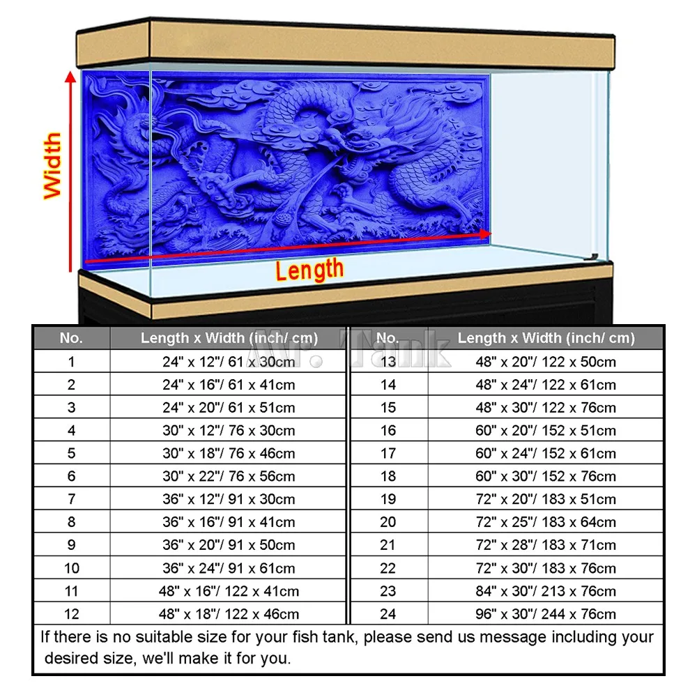 Custom Size Aquarium Backgroun - Aquarium Fish Poster recensione e prezzo