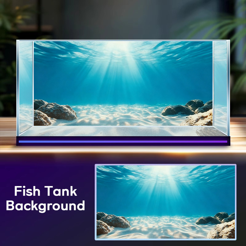 Blue sea clear sand，Fish tank  - Aquarium Fish Poster recensione e prezzo