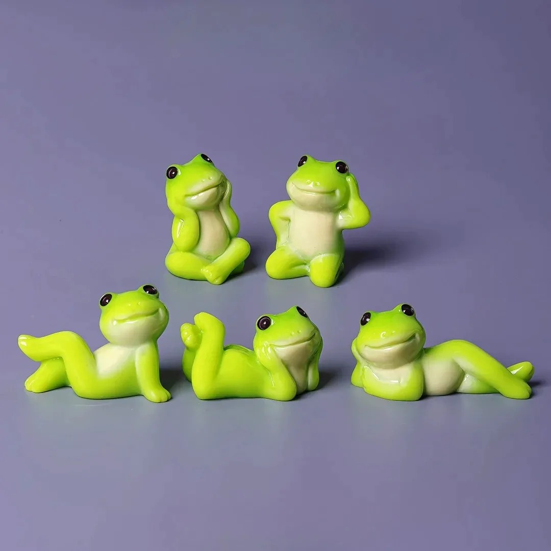 6pcs Cartoon Mini Funny Frog F - Aquarium Mini Fish recensione e prezzo