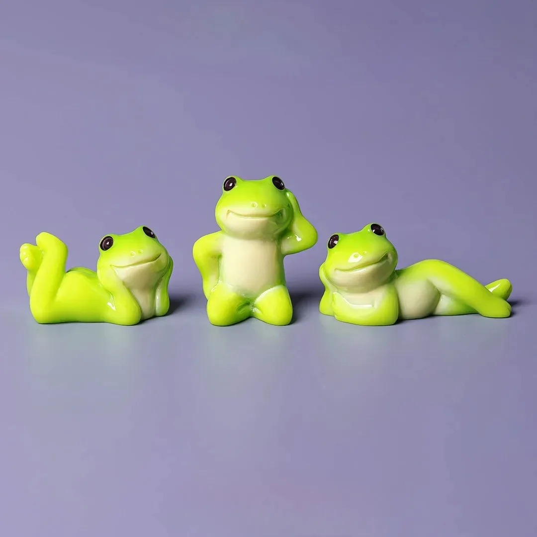 6pcs Cartoon Mini Funny Frog F - Aquarium Mini Fish recensione e prezzo