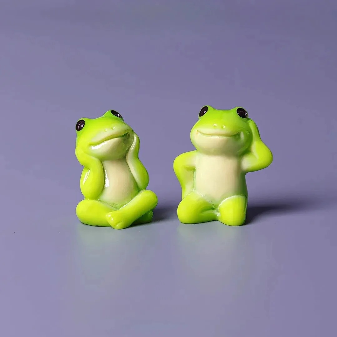 6pcs Cartoon Mini Funny Frog F - Aquarium Mini Fish recensione e prezzo