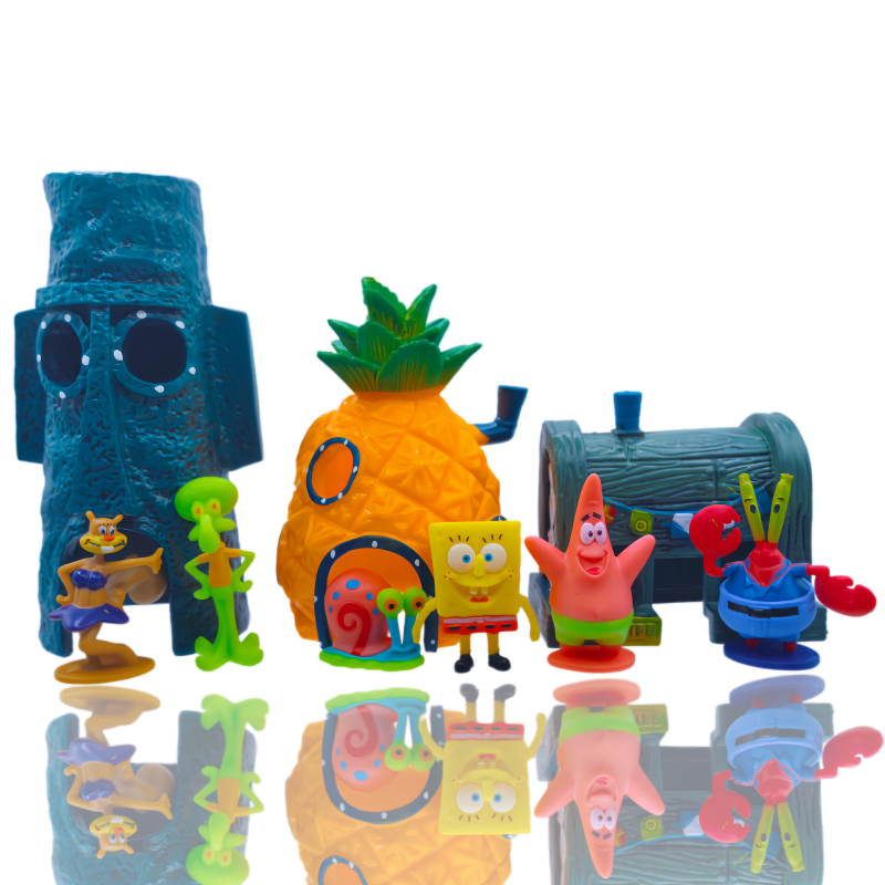 6pcs SpongeBob Fish Tank Decor - Aquarium Mini Fish recensione e prezzo