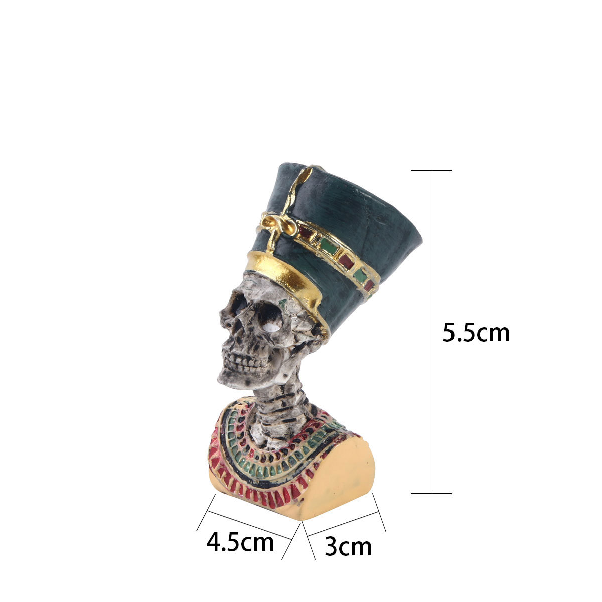 Cleopatra Skull Resin Figurine - Aquarium Fish Jar recensione e prezzo