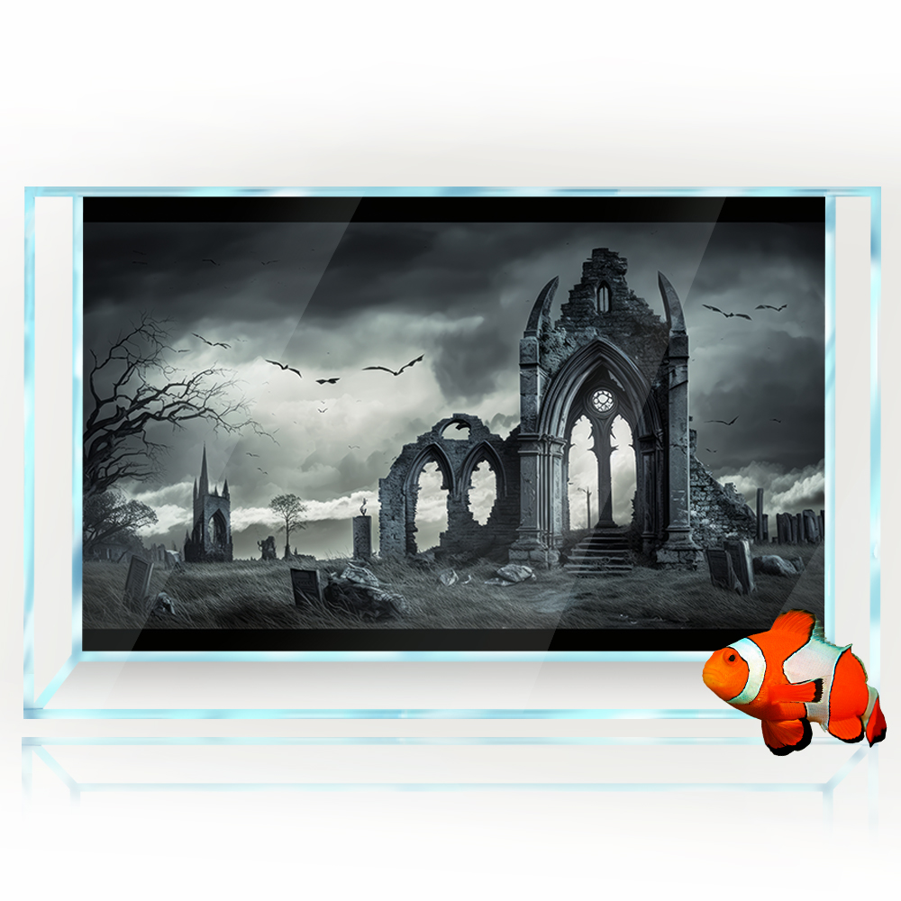 Aquarium Background Sticker De - Aquarium Fish Poster recensione e prezzo