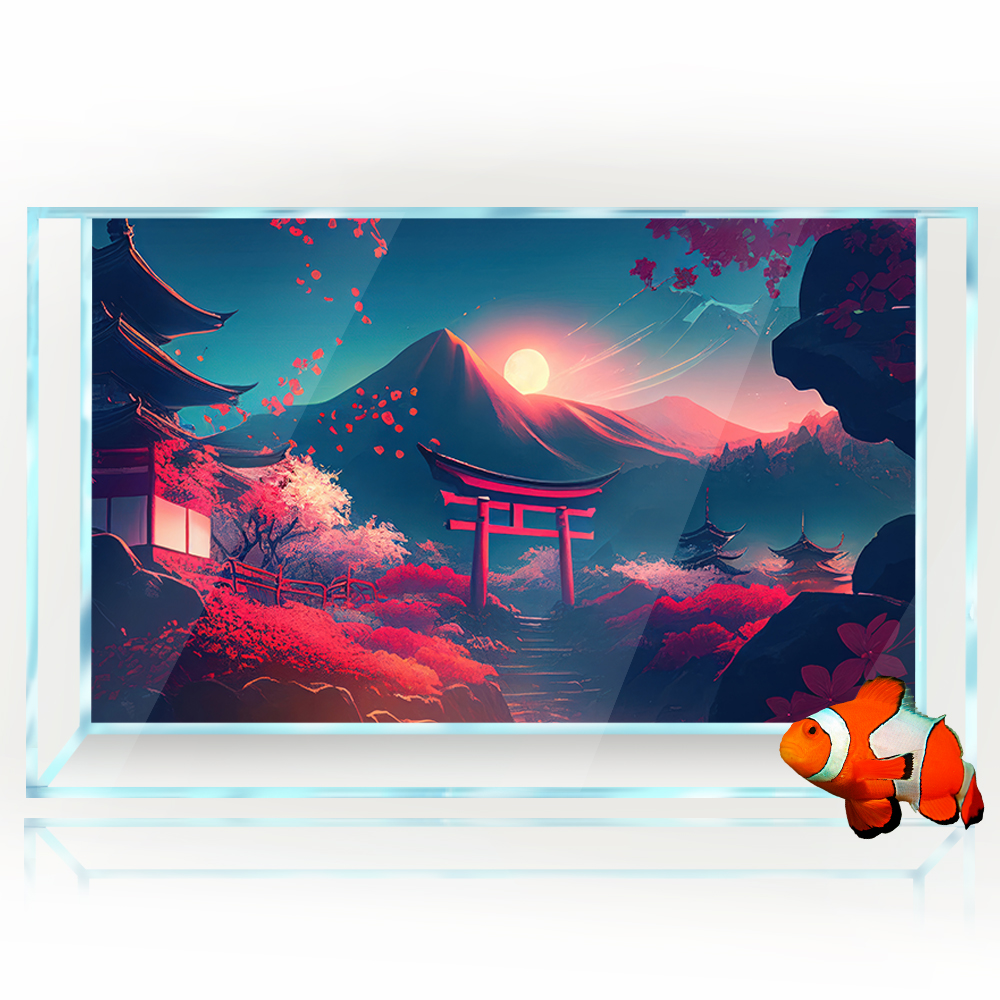Aquarium Background Sticker De - Aquarium Fish Poster recensione e prezzo