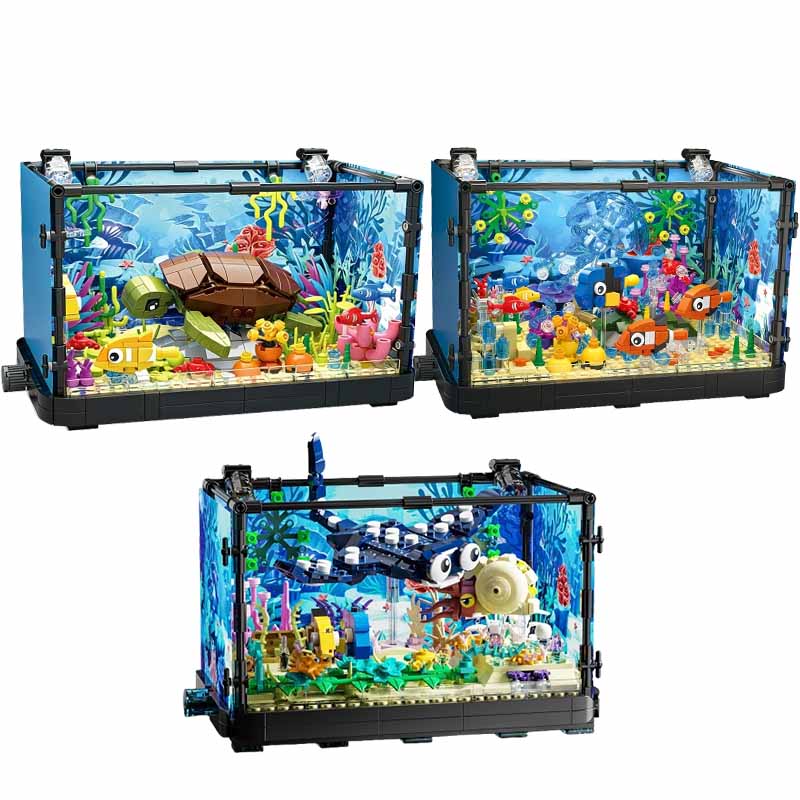 Fish Tank Building Block Set w - Aquarium Mini Fish recensione e prezzo