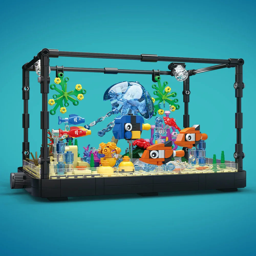 Fish Tank Building Block Set w - Aquarium Mini Fish recensione e prezzo
