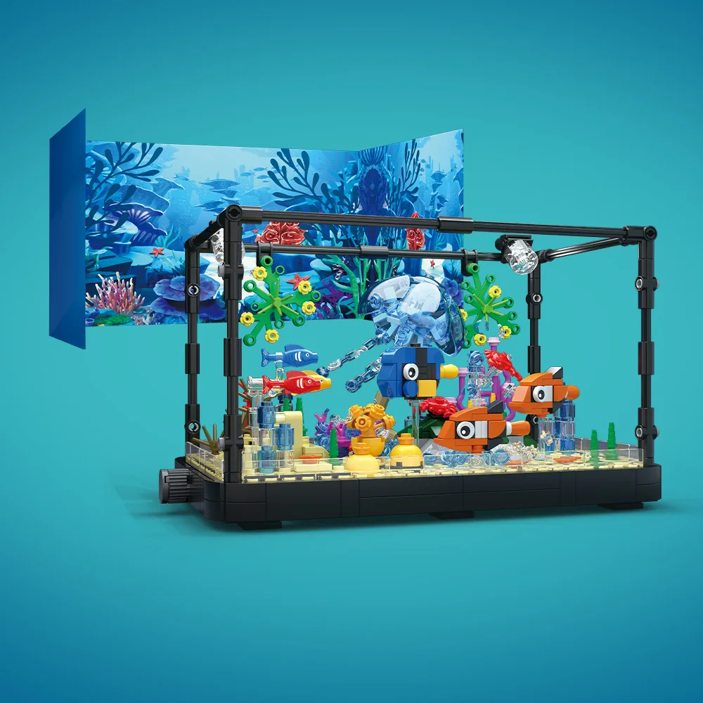 Fish Tank Building Block Set w - Aquarium Mini Fish recensione e prezzo