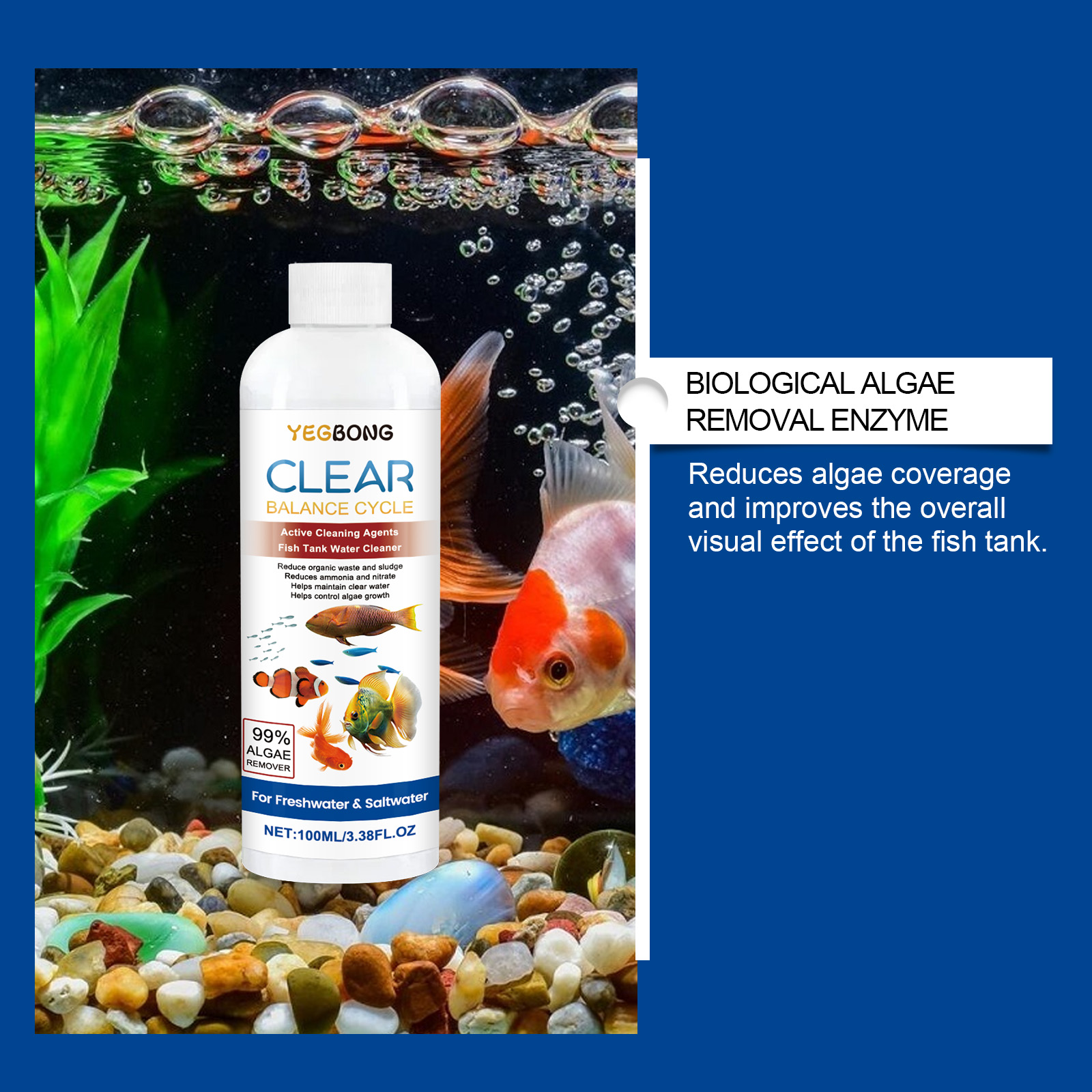 Aquarium Water Clarifier 100ml - Cleaner Fish Aquarium recensione e prezzo