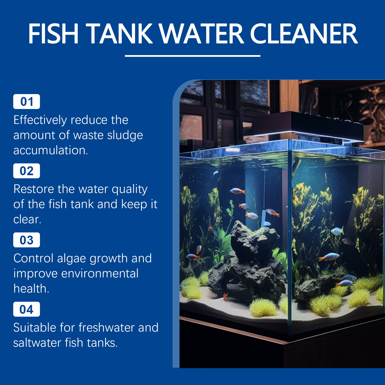 Aquarium Water Clarifier 100ml - Cleaner Fish Aquarium recensione e prezzo