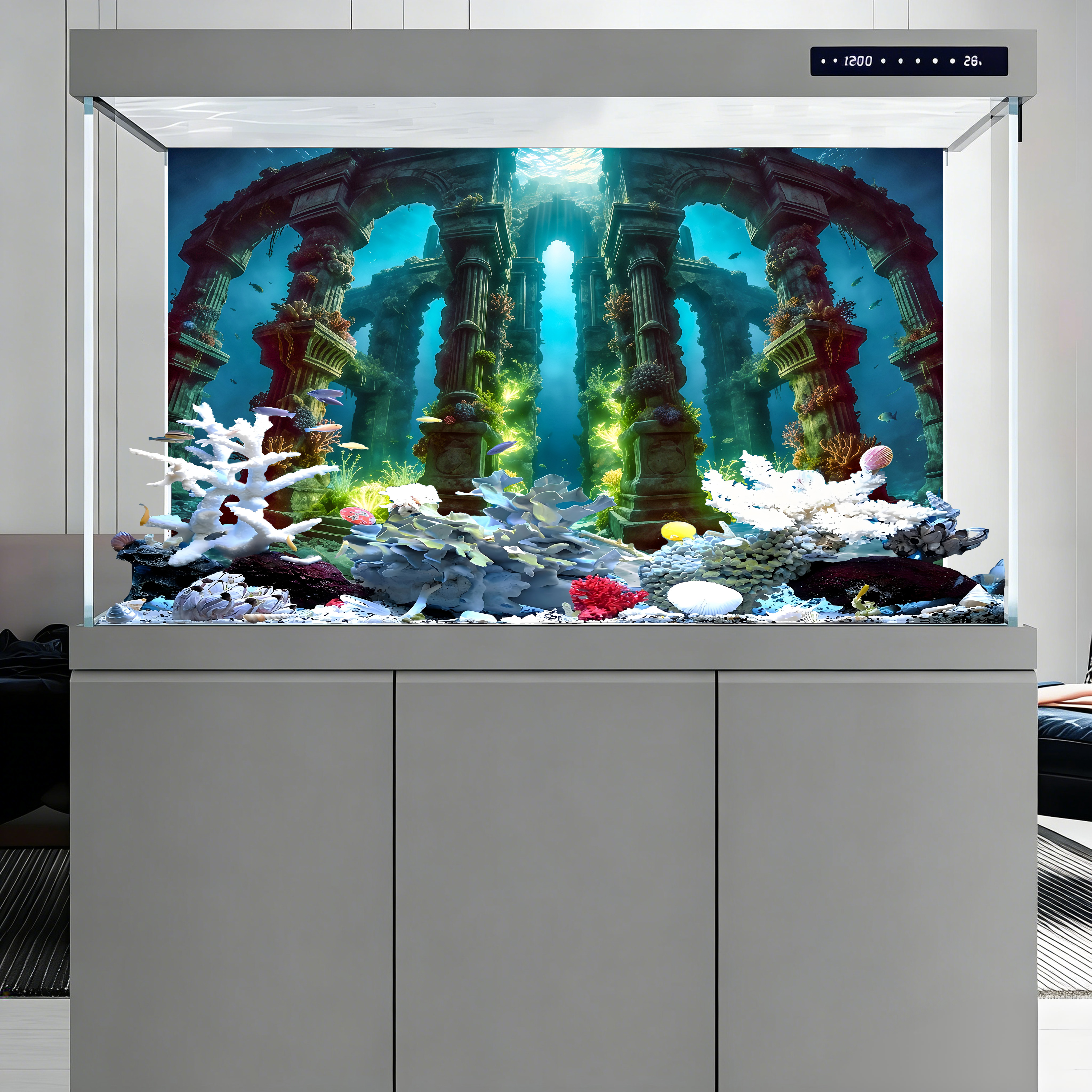 Deep-sea relics，Fish tank back - Aquarium Fish Poster recensione e prezzo