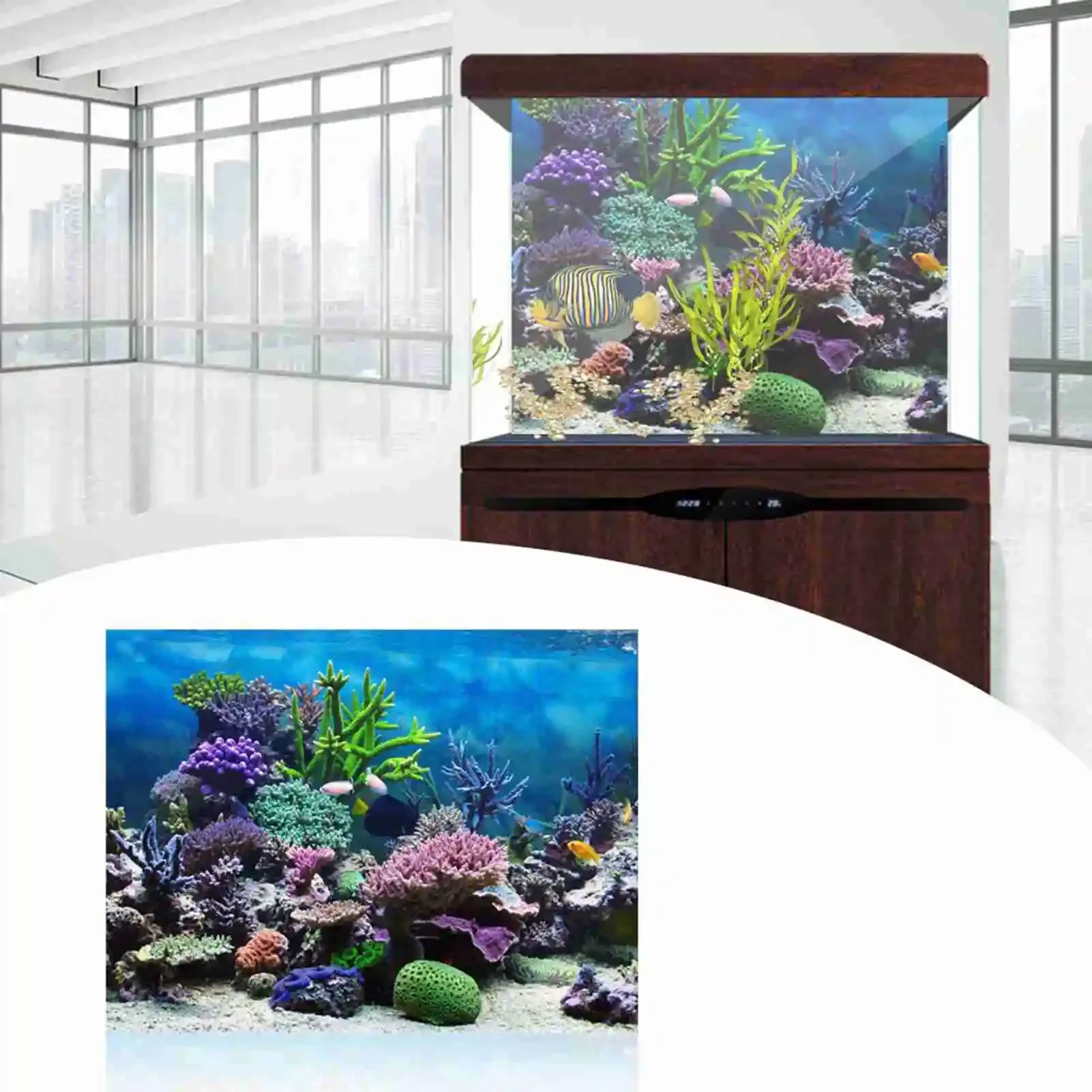 3D Aquarium Landscape Poster R - Aquarium Fish Poster recensione e prezzo