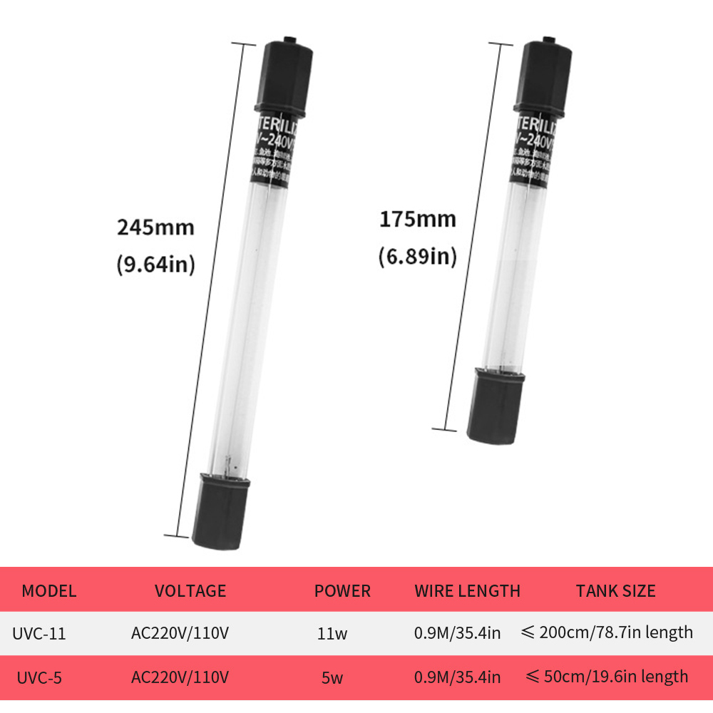 5W/11W Aquarium Clean Light UV - Gravel Vacuum Cleaner recensione e prezzo