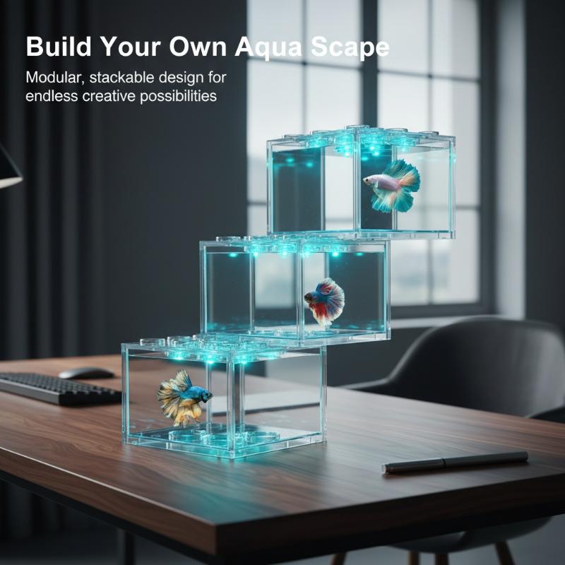 Mini Size Acrylic Fish Tank St - Aquarium Fish Jar recensione e prezzo