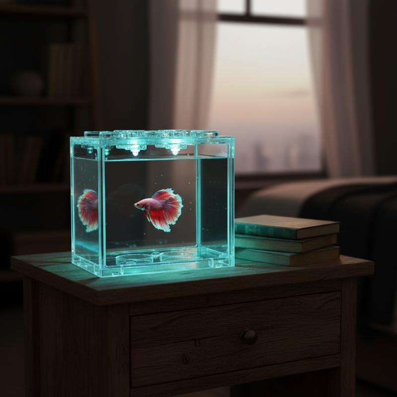 Mini Size Acrylic Fish Tank St - Aquarium Fish Jar recensione e prezzo